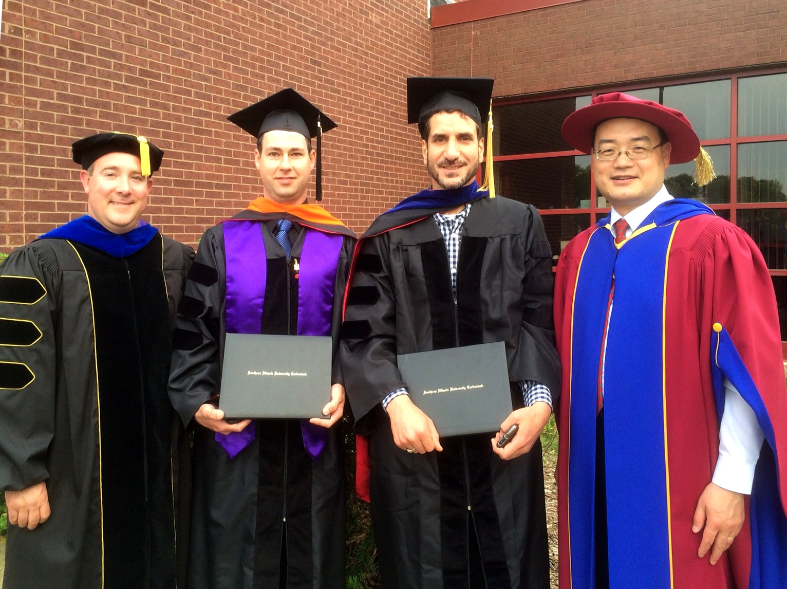 Ph D students Michael Williamson and Isam Al-Yaseri